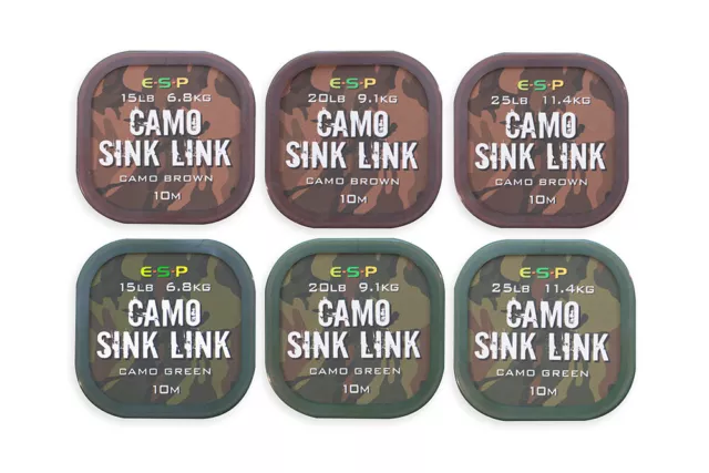 NEW ESP Camo Sinklink  Sink link carp braid - All sizes