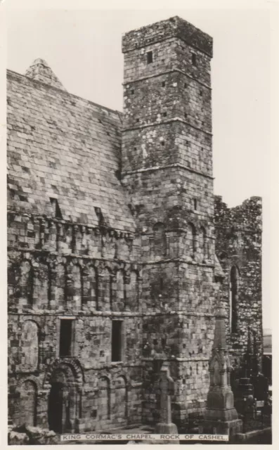 irish tipperary old antique postcard ireland king cormacs chapel rock of cashel