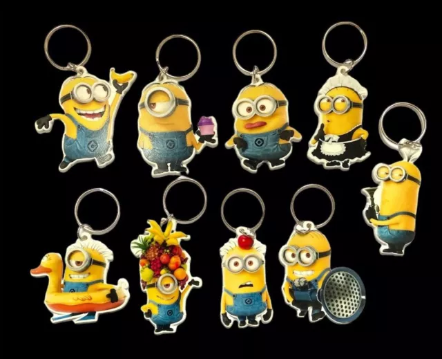 Despicable Me - Minion Keyring - Hang from School Bag or Keys, - 10 to collect!