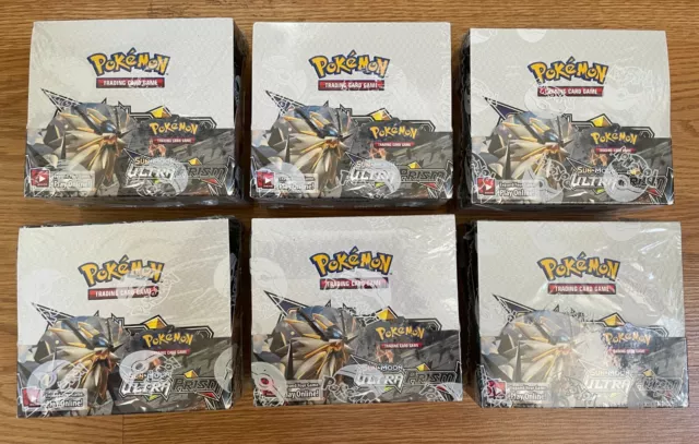 Pokemon TCG: Factory Sealed Sun and Moon Ultra Prism 36 pack Booster Box x6