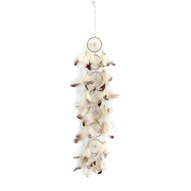 Pure Handmade Beads Feathers Long Dream Catcher Home Door Wall Hanging Pendant D