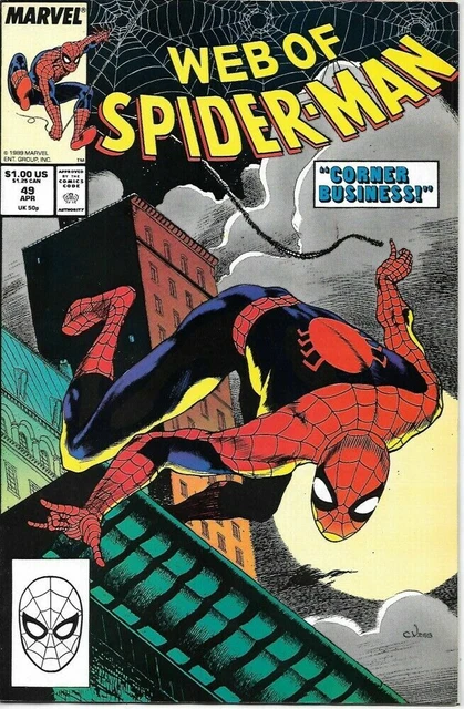 Web of Spider-Man #49 Marvel Comics April Apr 1988 (VFNM)