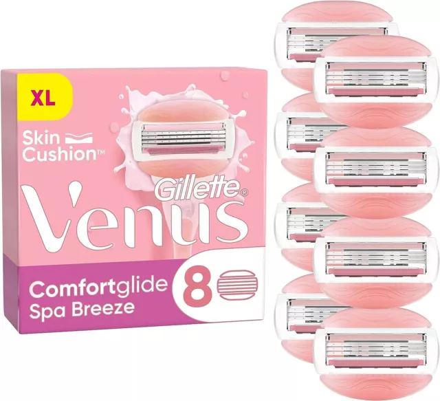 Gillette Venus Comfortglide Spa Breeze Rasierklingen Damen 8 Ersatzklingen OVP