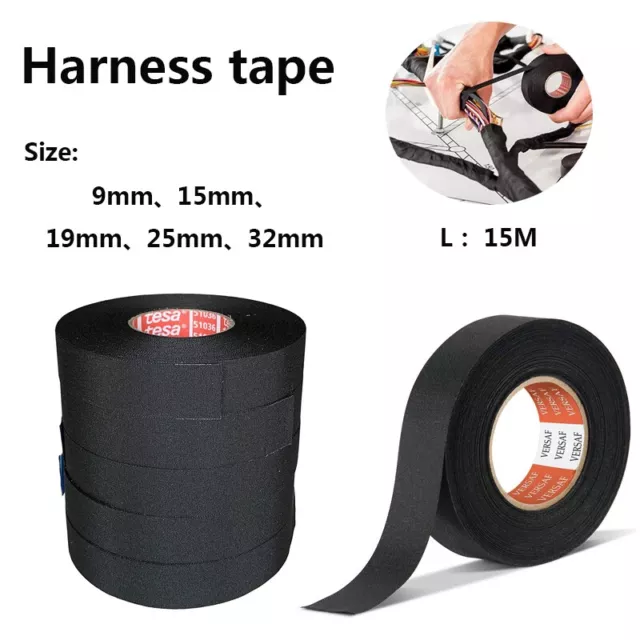 Car Wiring Loom Harness Tape Adhesive Cloth Fabric Electric Insulation Tape