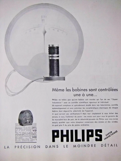 1933 Philips Super Inductance Post - Advertising