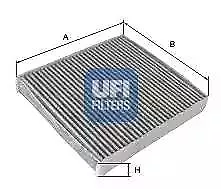 54.105.00 UFI Actif Carbone Filtre Intérieur Cabine Filtre Rechange