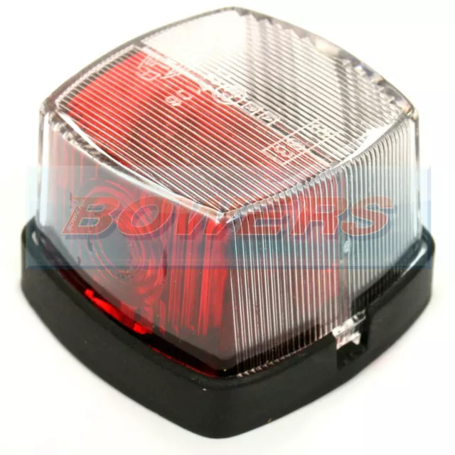 Hella 883 Red White Clear Square Side Marker Lamp Light Sterling Swift Caravan