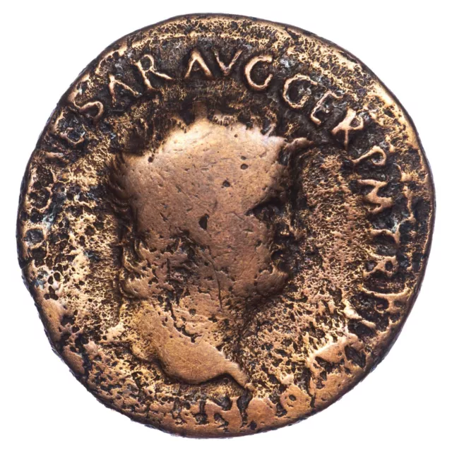 Monnaie romaine Néron As 65 ap. JC revers Victoire SC cuivre RIC.475 - C.292