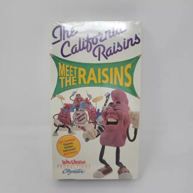 CALIFORNIA RAISINS Claymation New Sealed VHS 1988 Meet the Will Vinton