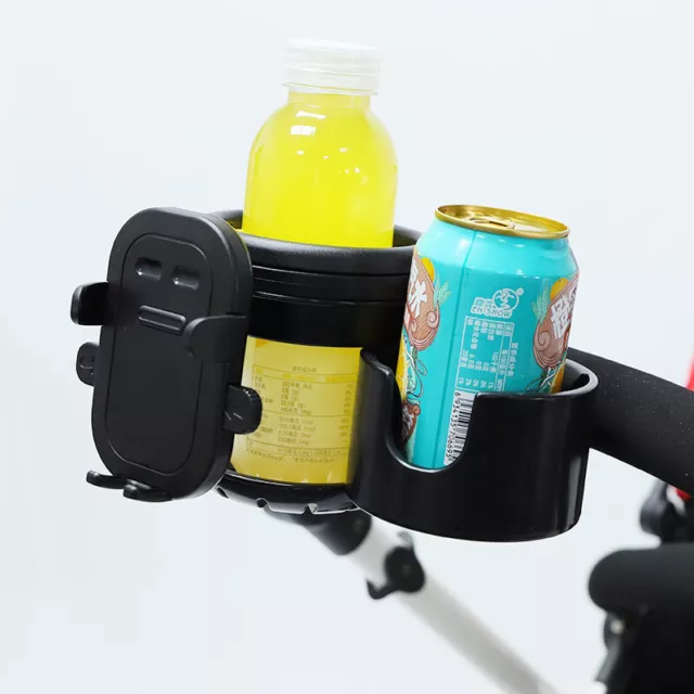 3 In 1 Baby Stroller Cup Holder Phone Holder For Universal Motorcycle Bicycle 2