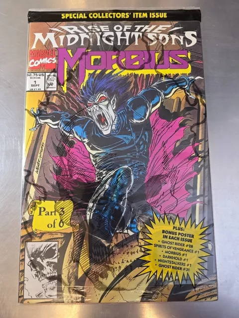 Morbius #1 Rise Of The Midnight Sons (1992) Marvel Sealed Polybag