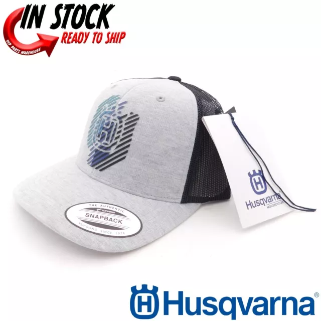 Husqvarna Remote Trucker Cap Hat Oem New Snapback Genuine Authentic