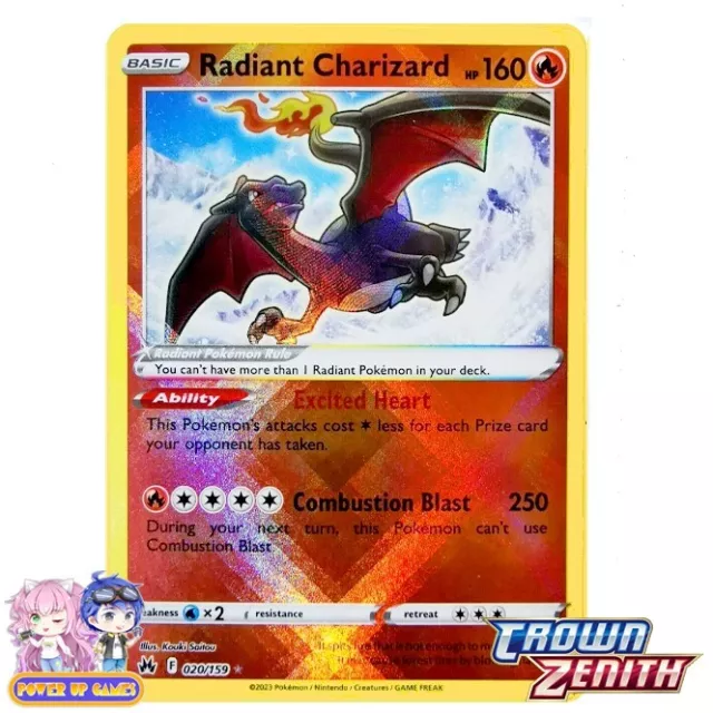 Radiant Charizard 020/159 - Crown Zenith - Pokemon TCG Cards
