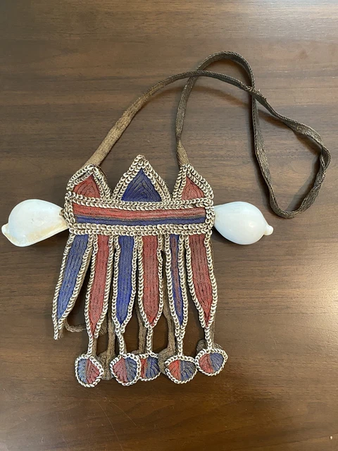 Vintage/Antique Siripiya Papua New Guinea Tribal Shell Textile Pectoral Ornament Vintage/Antique Siripiya Papua New Guinea Tribal Shell Textile Pectoral Ornament