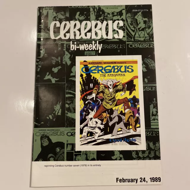 *** CEREBUS BI-WEEKLY # 7 *** DAVE SIM … Copper Age Aardvark Vanaheim 1989 … VF-