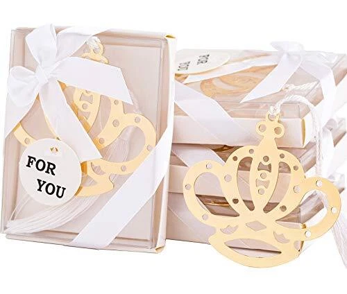 30PCS Baby Shower Baby Crown Bookmarks for Baby Shower/Wedding/Bridal Shower/...