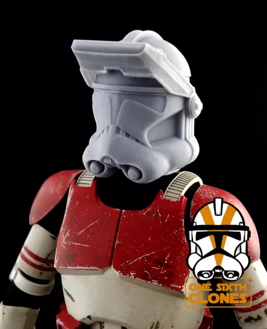 Star Wars 1/6 Clone Trooper Phase 2 Helmet w/ Binocs Blank for Custom 12" Figure