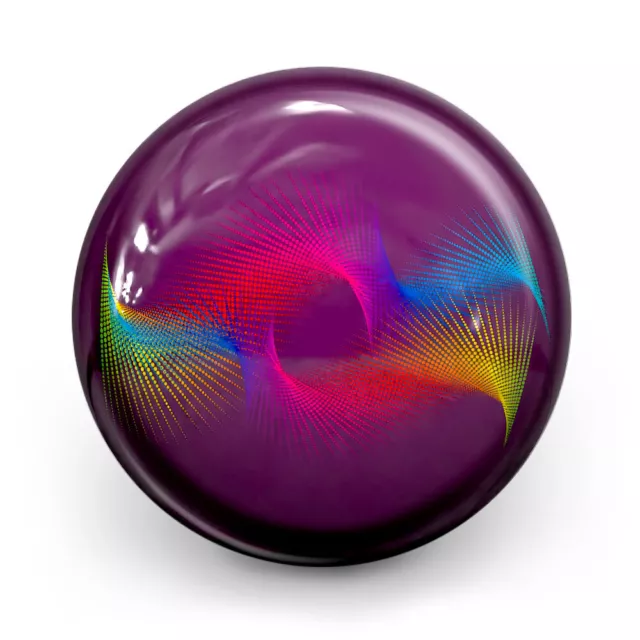 Bowling Ball OTB Colorful Lines by V. Georgieva Bowlingkugel Motiv Spare Strike