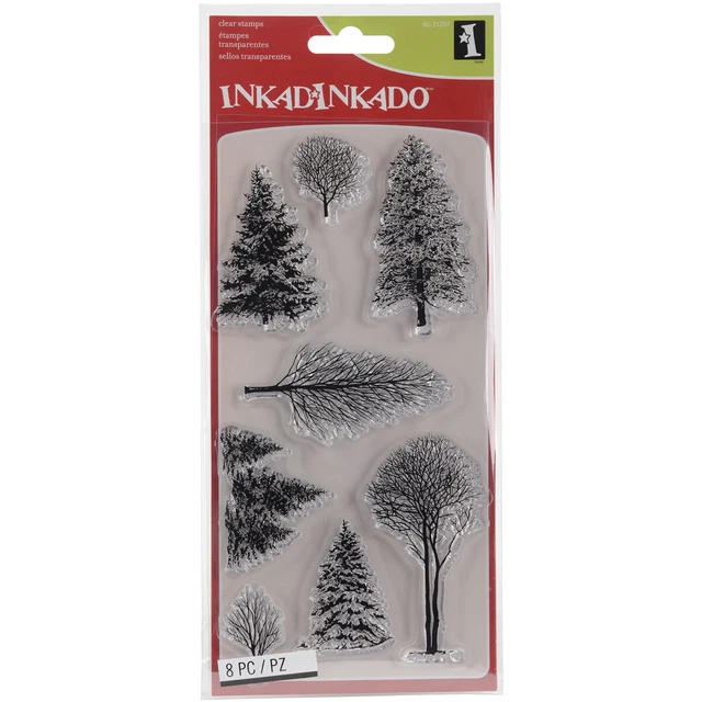 Inkadinkado Clear Stamps 4"X8"-Woodland Wonderland - 2 Pack