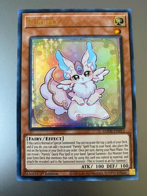 Yugioh Purrely AMDE-EN013 Ultra Rare 1st Edition Near Mint