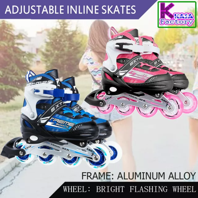 KASA Teenager Adjustable Roller Skating Shoes Unisex Inline Skate Roller Blades