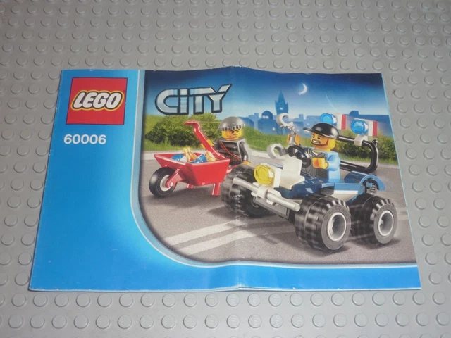 LEGO NOTICE DE Montage Instruction City Set 60006 Police ATV EUR 2,49 - PicClick FR