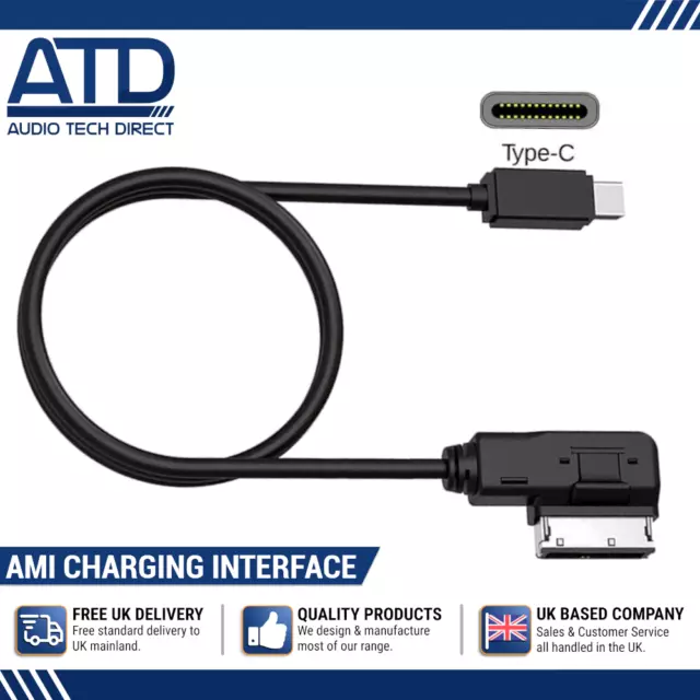 AMI USB C For Audi A3 S3 A4 S4 A5 A6 S6 Q3 Q5 Q7 TT Charging Interface Cable