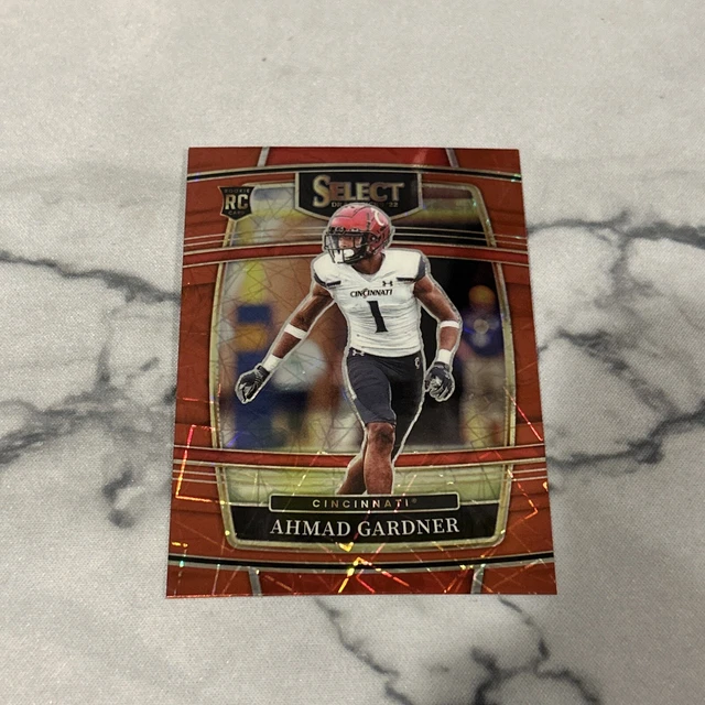 2022 PANINI SELECT AHMAD SAUCE GARDNER Red Lazer Prizm Concourse Rookie
