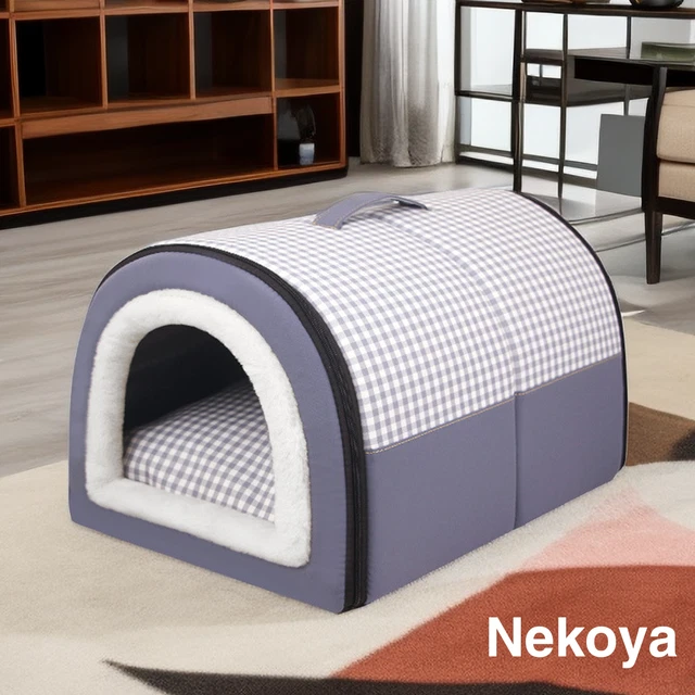Warm Winter Indoor Large Dog House Removable And Washable Soft Warm Cave Bed