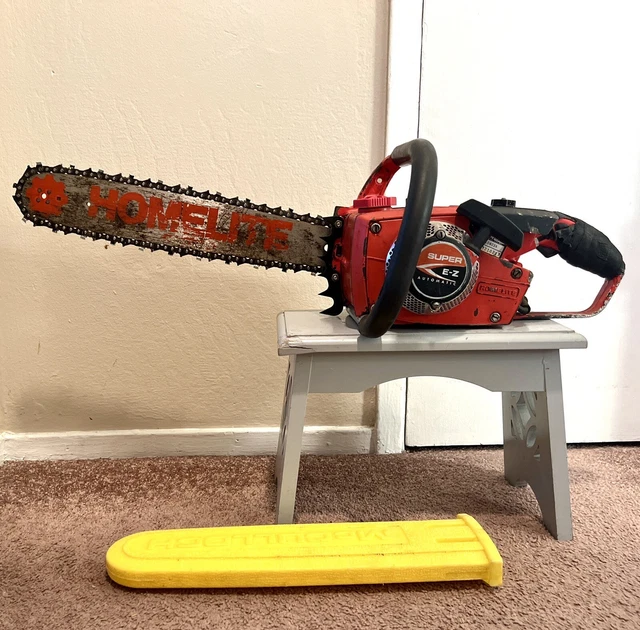 VINTAGE HOMELITE SUPER EZ Automatic Chainsaw Untested AS IS Parts