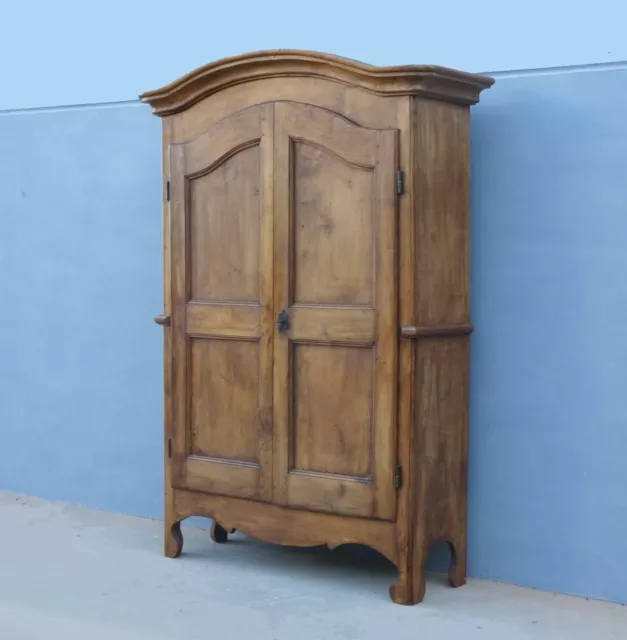 Armadio centinato due ante in legno massello di pioppo, L 160,5 cm!