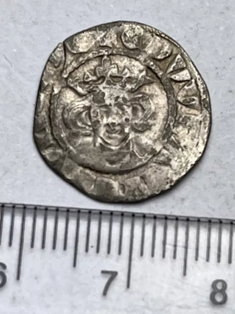 Edward 1st Medieval Hammered Silver Penny, Class 9b - Bury St Edmonds (D178)