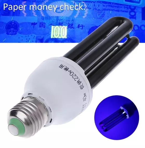 E27 40W UV Ultraviolet Fluorescent Blacklight CFL Light Bulb Lamp 220V L15 (S)