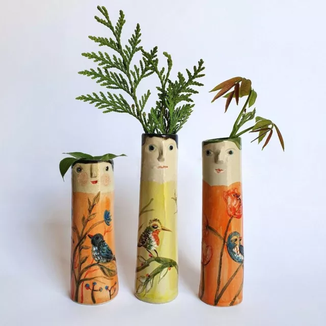 Resin Spring Family Bud Vases Bohemian Spring Bud Vases  Living Room