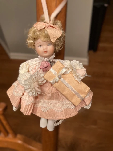 Jocelyn Mostrom For Kurt Adler Victorian Doll Ornament 6”