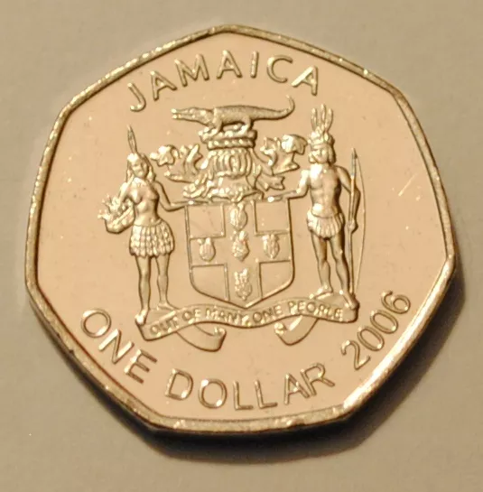 2006 Jamaica 1 Dollar Coin Uncirculated  KM# 164