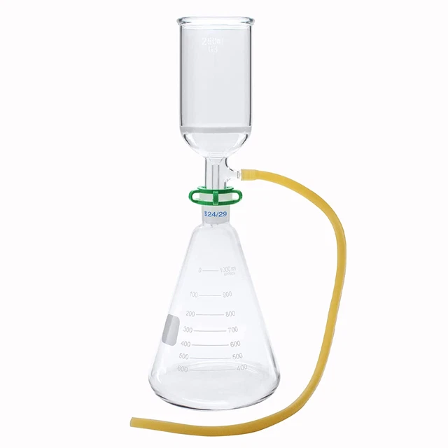 Buchner Funnel Filtering Kit with 1000Ml Filter Bottle and 250Ml Buchner Funnel