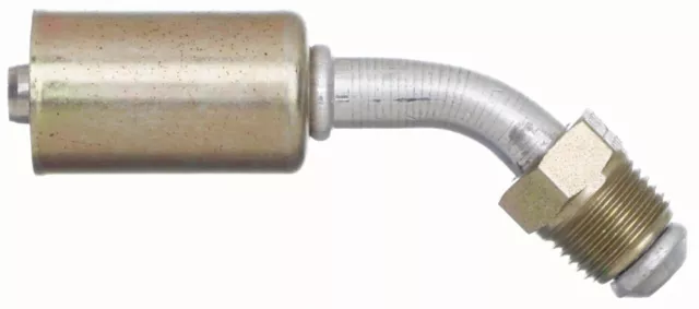8ACA-8MS45 PolarSeal Coupling Male SAE 45° Flare - 45° Bent Tube - Aluminum