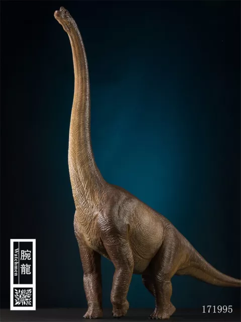 Nanmu Brachiosaurus Dinosaur Display Statue PVC Figure Brown Grey Collectible