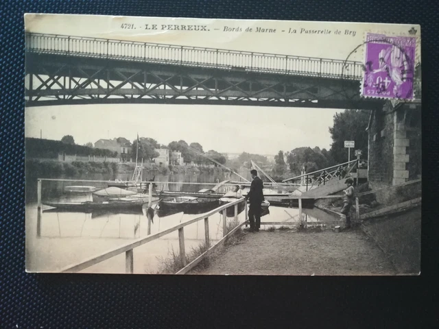 CPA 94 LE PERREUX - Bords de Marne - La Passerelle de Bry