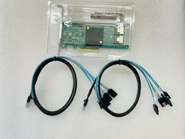 LSI OEM 9207-8i 6Gbs SAS HBA FW: P20 IT Mode For ZFS FreeNAS unRAID 2*SATA Cable