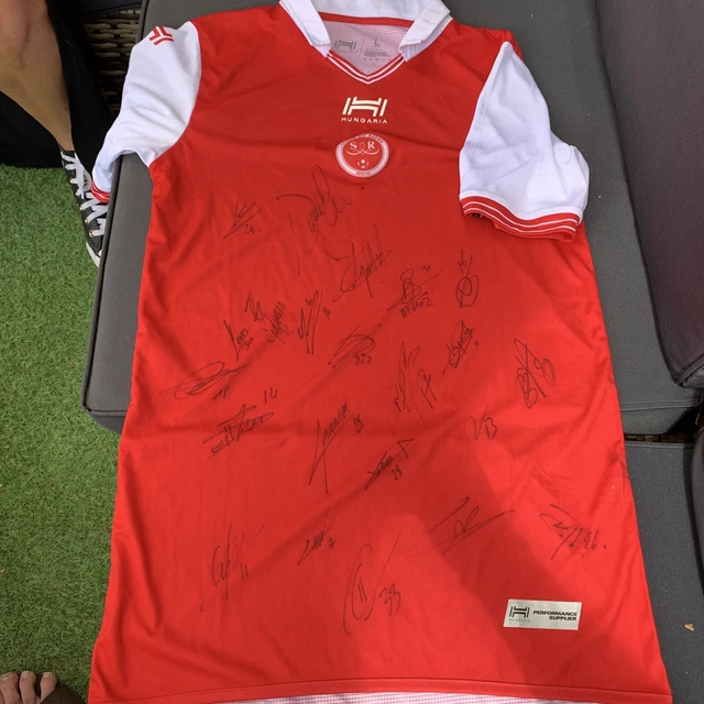 Maillot De Foot Stade De Reims 2008/2009, Domicile, XL, Porté, Kermorgant #18, Lotto