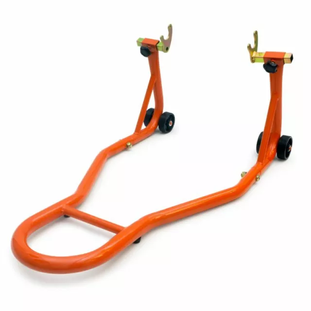 Béquille arrière orange à diabolos Aprilia RSV Mille