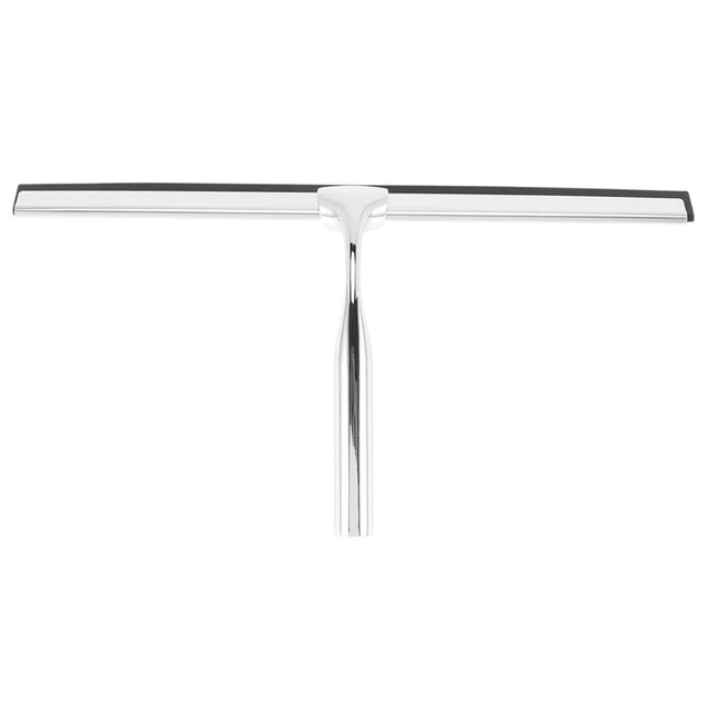 Limpiador de ducha rastrillo acero inoxidable 31 cm limpiaparabrisas sin taladro ventana extractor U6Z3