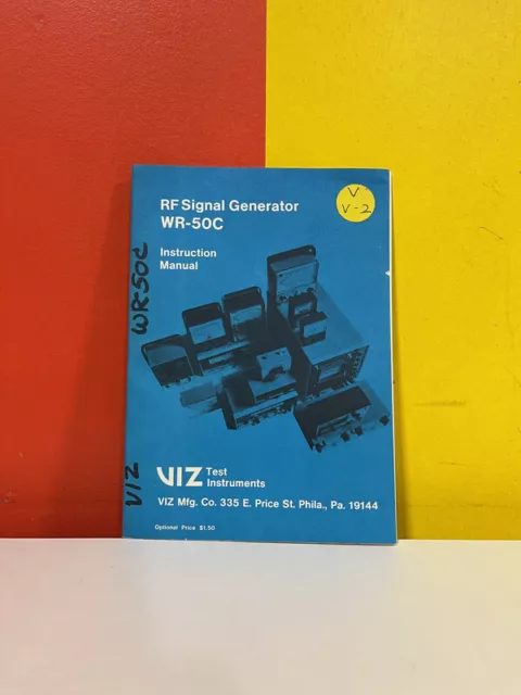 VIZ Test Instruments RF Signal Generator WR-50C Instruction Manual