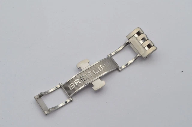 Boucle De Bracelet BREITLING Originale Vintage – 18 Mm – En Acier – Occasion Pour Collection