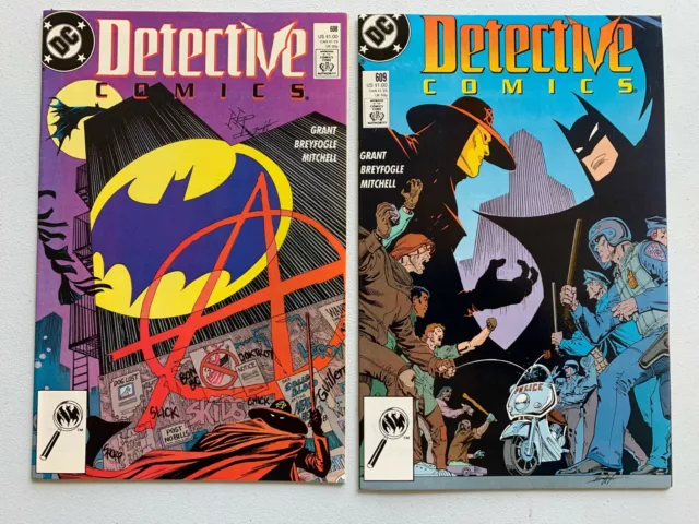 Detective Comics #608 #609 1St App Anarky Mid/High Grade Lot Of 2 Dc Comics
