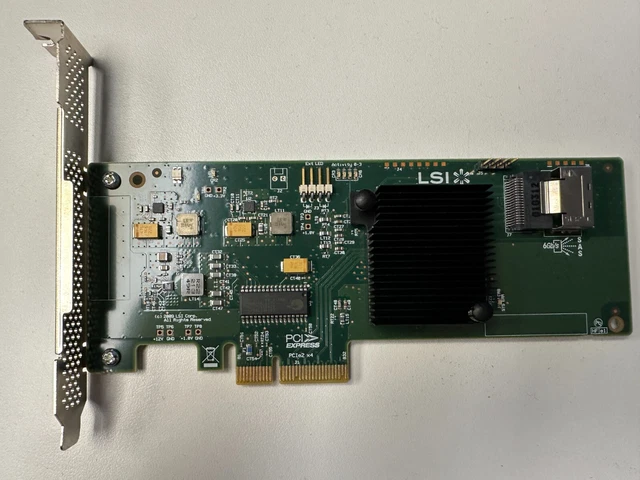 LSI 9211-4I IT Mode HBA SAS SATA 6Gbps Mini-SAS PCI-e 2.0 x8 TrueNAS ...