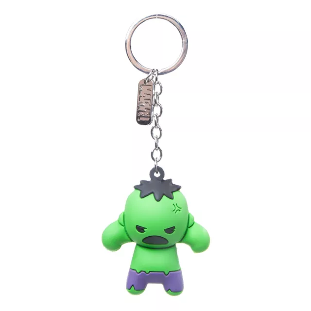 MARVEL COMICS Incroyable Hulk Personnage 3D Pendentif Caoutchouc Porte-Clé Vert