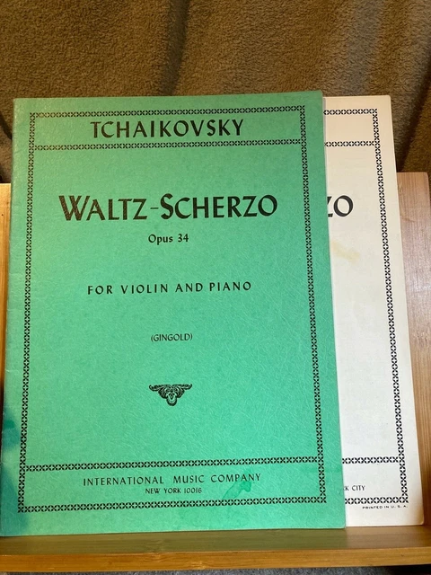 Tchaikovsky Valse-Scherzo opus 34 partition violon piano Gingold éditions IMC